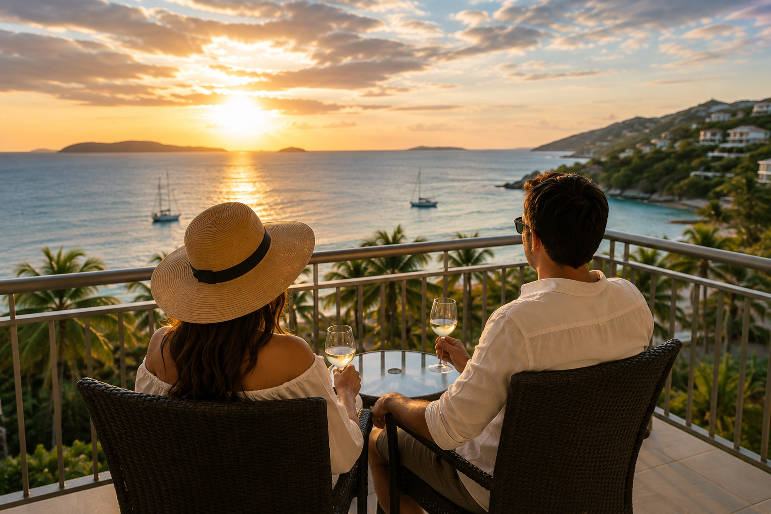Couple enjoying a thoughtfully planned vacation